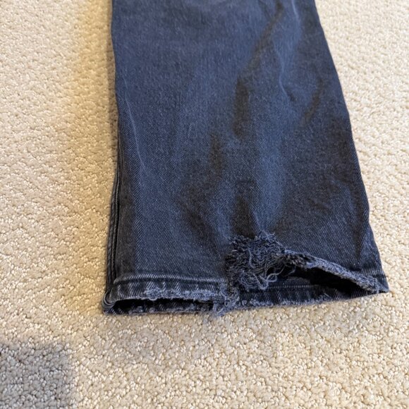 Abercrombie & Fitch 90s Straight Ultra High Rise Size 37L / 24L Long Black Plus - Picture 12 of 13